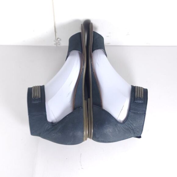 Paul Green Women's Cotie US7,5 AU5 Blue Leather Embellished Ankle Strap Sandals - Picture 11 of 15